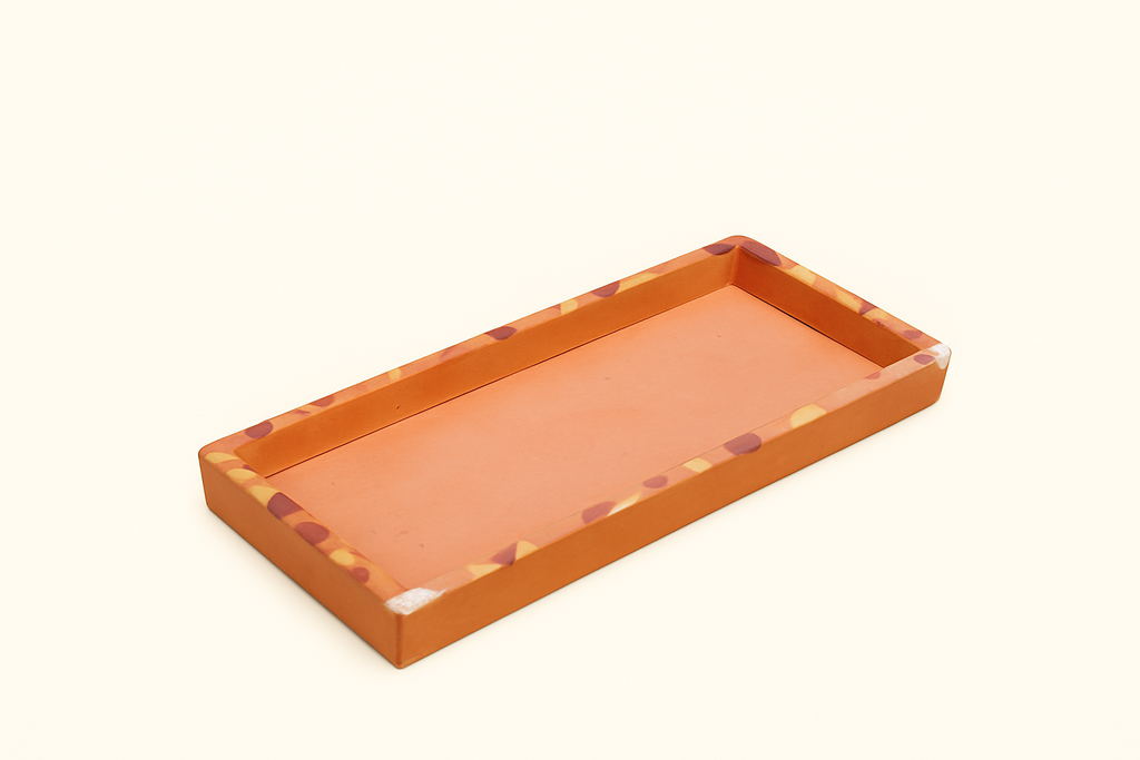 Kit Terrazzo - 2 velas e apoiador
